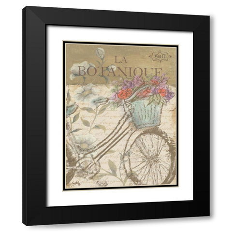 Paris Outing I Black Modern Wood Framed Art Print with Double Matting by Medley, Elizabeth