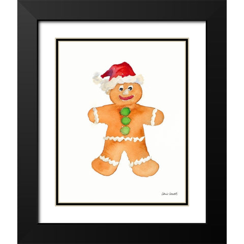 Gingerbread Man I Black Modern Wood Framed Art Print with Double Matting by Loreth, Lanie