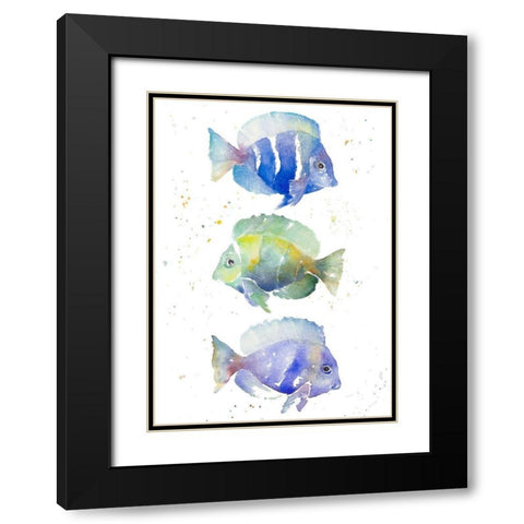 Tropical Fish IV Black Modern Wood Framed Art Print with Double Matting by Loreth, Lanie