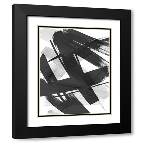Paint Out Loud I Black Modern Wood Framed Art Print with Double Matting by SD Graphics Studio