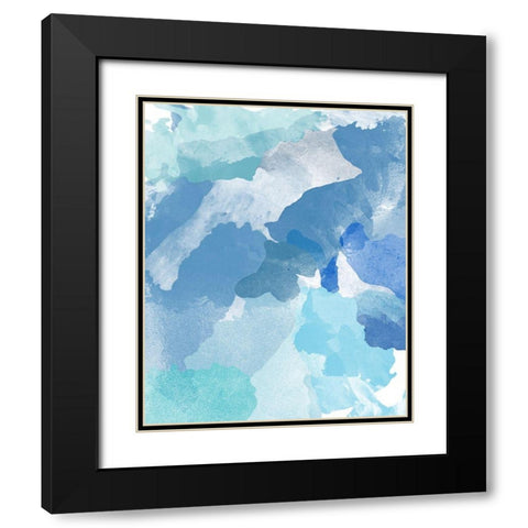Blue Skies Black Modern Wood Framed Art Print with Double Matting by SD Graphics Studio