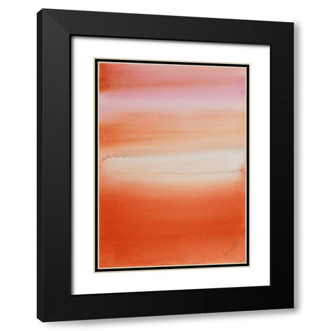 Ocean Dusk II Black Modern Wood Framed Art Print with Double Matting by Loreth, Lanie