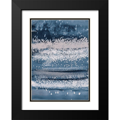 Blue Winds Black Modern Wood Framed Art Print with Double Matting by Loreth, Lanie
