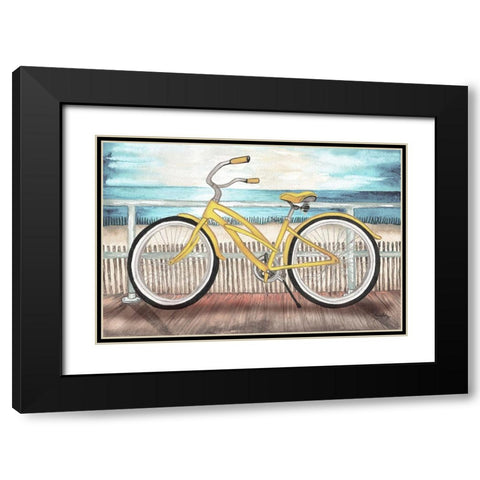 Coastal Bike Rides Black Modern Wood Framed Art Print with Double Matting by Medley, Elizabeth