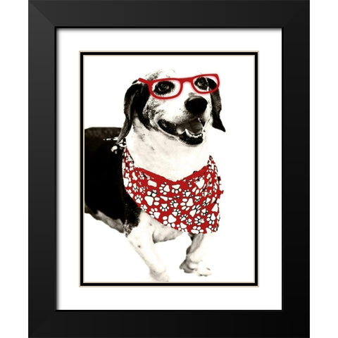 Cool Fella Black Modern Wood Framed Art Print with Double Matting by Navas, Emily