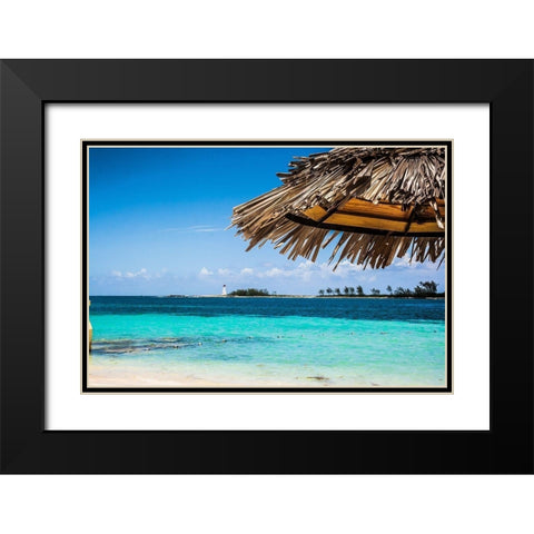 Under The Shade Black Modern Wood Framed Art Print with Double Matting by Navas, Emily
