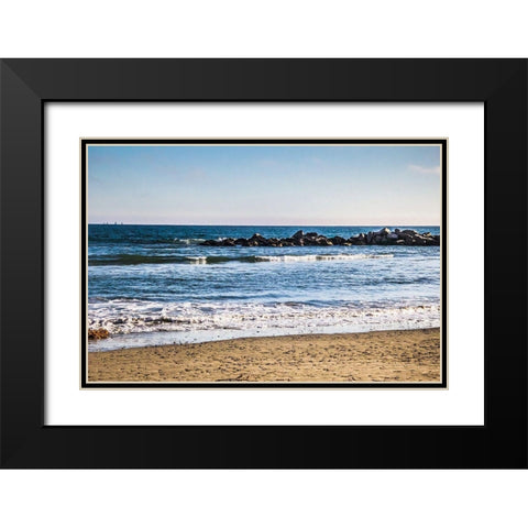 Reef in the Distance I Black Modern Wood Framed Art Print with Double Matting by Navas, Emily