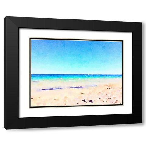 Ocean Wonder Black Modern Wood Framed Art Print with Double Matting by Navas, Emily
