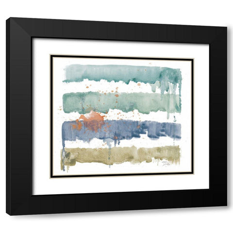 Fashion Colors Palette Black Modern Wood Framed Art Print with Double Matting by Pinto, Patricia