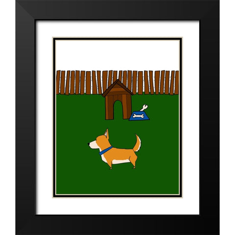 Another Doggy Dog Day I Black Modern Wood Framed Art Print with Double Matting by Edwins, Hugo