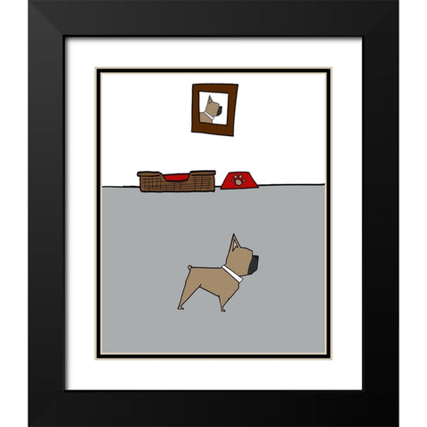 Another Doggy Dog Day III Black Modern Wood Framed Art Print with Double Matting by Edwins, Hugo
