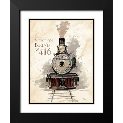 Station Bound No.416 Black Modern Wood Framed Art Print with Double Matting by Pinto, Patricia