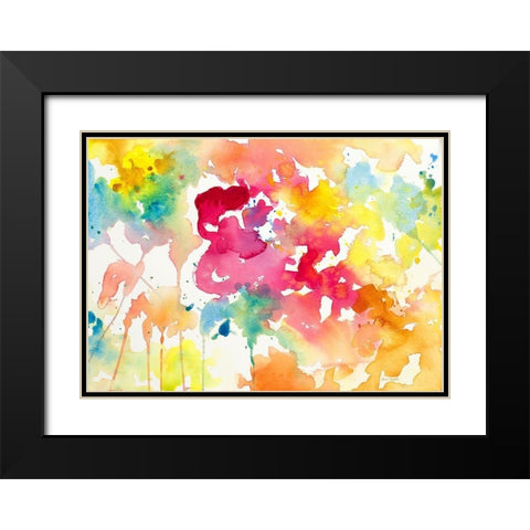 Spring has Sprung II Black Modern Wood Framed Art Print with Double Matting by Loreth, Lanie