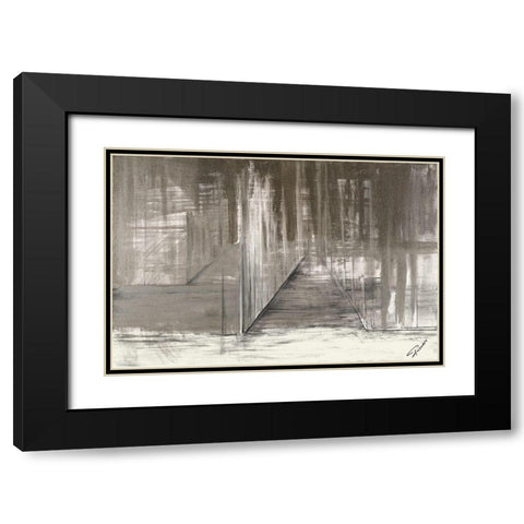 The End of the Night Black Modern Wood Framed Art Print with Double Matting by Gonzalez, Roberto