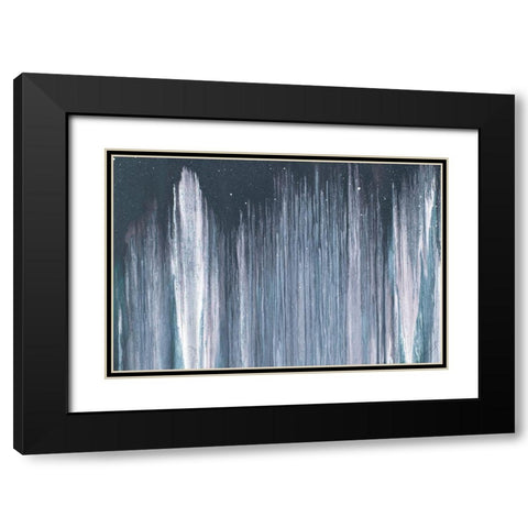 City in the Night Black Modern Wood Framed Art Print with Double Matting by Gonzalez, Roberto