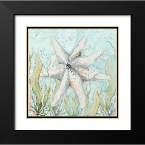 Seaweed Watercolor I Black Modern Wood Framed Art Print with Double Matting by Pinto, Patricia