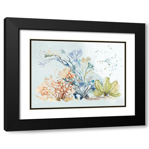 Under The Sea Plants Black Modern Wood Framed Art Print with Double Matting by Pinto, Patricia