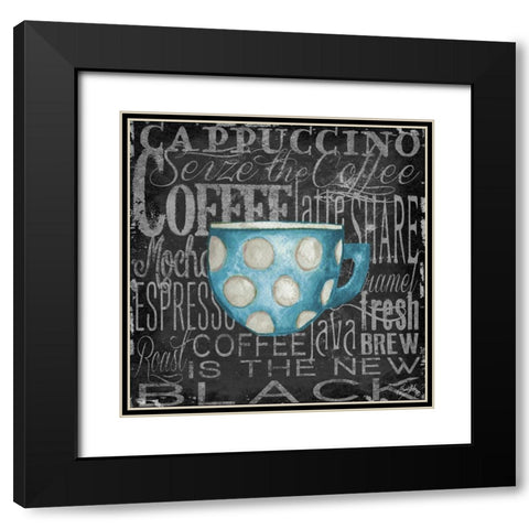 Coffee of the Day VI Black Modern Wood Framed Art Print with Double Matting by Medley, Elizabeth