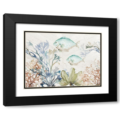 Under The Sea Black Modern Wood Framed Art Print with Double Matting by Pinto, Patricia