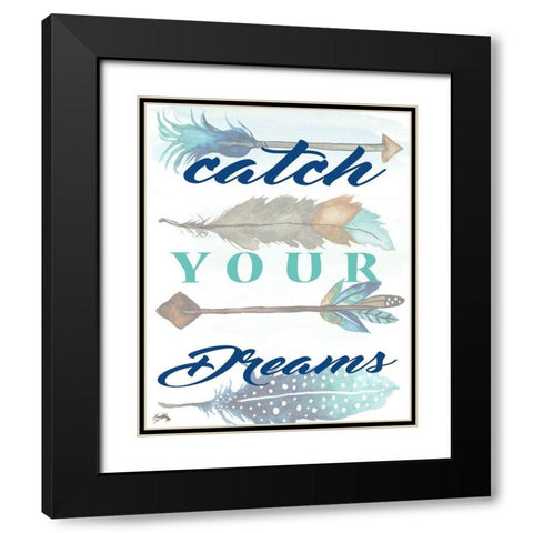 Inspiring I Black Modern Wood Framed Art Print with Double Matting by Medley, Elizabeth