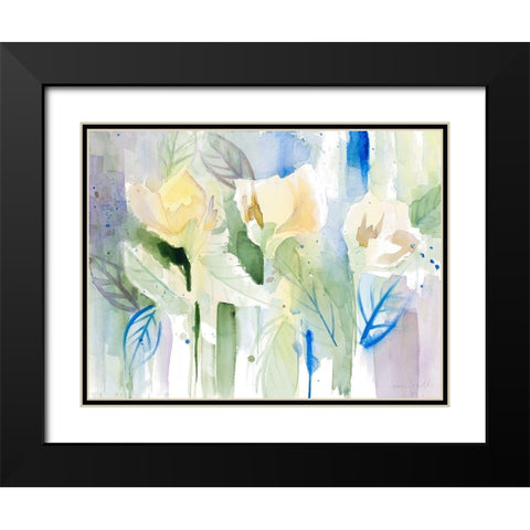Into the Floral Foothills Black Modern Wood Framed Art Print with Double Matting by Loreth, Lanie