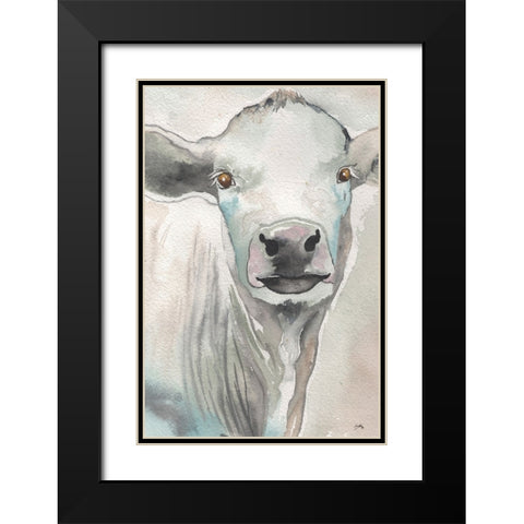 Farm Animal I Black Modern Wood Framed Art Print with Double Matting by Medley, Elizabeth