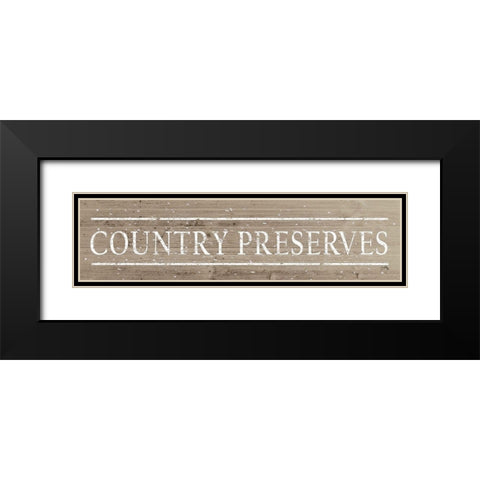 Country Preserves Black Modern Wood Framed Art Print with Double Matting by Medley, Elizabeth