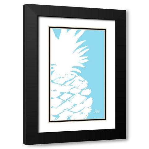 Modern Pineapple I Black Modern Wood Framed Art Print with Double Matting by DeRice, Julie
