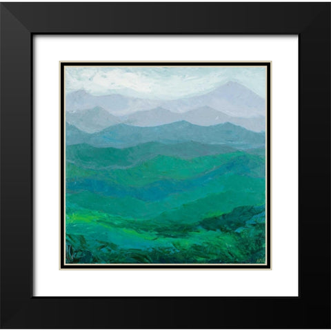 Blue Ridge Spring Black Modern Wood Framed Art Print with Double Matting by Coolick, Ann Marie