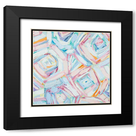 Brilliant Rose Garden Black Modern Wood Framed Art Print with Double Matting by Coolick, Ann Marie