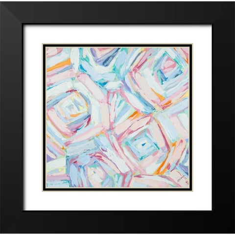 Brilliant Rose Garden Black Modern Wood Framed Art Print with Double Matting by Coolick, Ann Marie