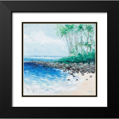 Little Cove Black Modern Wood Framed Art Print with Double Matting by Coolick, Ann Marie