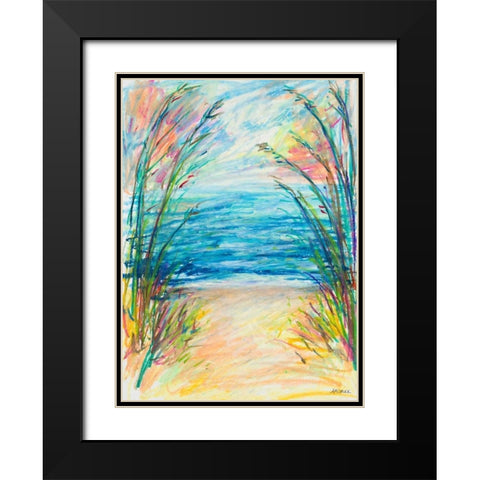 Path To The Water Black Modern Wood Framed Art Print with Double Matting by Coolick, Ann Marie