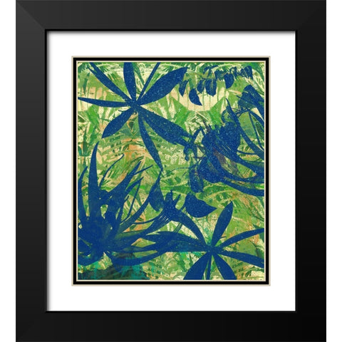 Tropical Paradise Black Modern Wood Framed Art Print with Double Matting by Medley, Elizabeth