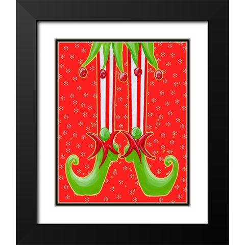 More Elfin Around Black Modern Wood Framed Art Print with Double Matting by Ritter, Gina