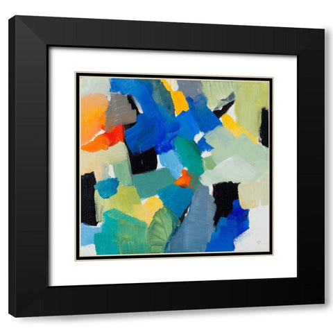 Lets Mingle a Little III Black Modern Wood Framed Art Print with Double Matting by Loreth, Lanie