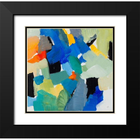 Lets Mingle a Little III Black Modern Wood Framed Art Print with Double Matting by Loreth, Lanie