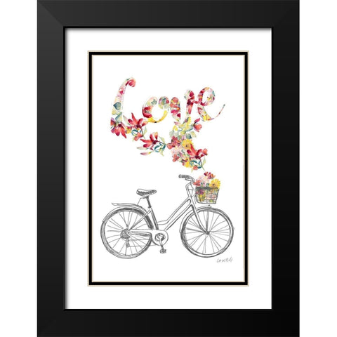 Love and Peace I Black Modern Wood Framed Art Print with Double Matting by Loreth, Lanie