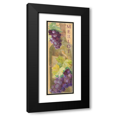 Merlot Black Modern Wood Framed Art Print with Double Matting by Loreth, Lanie