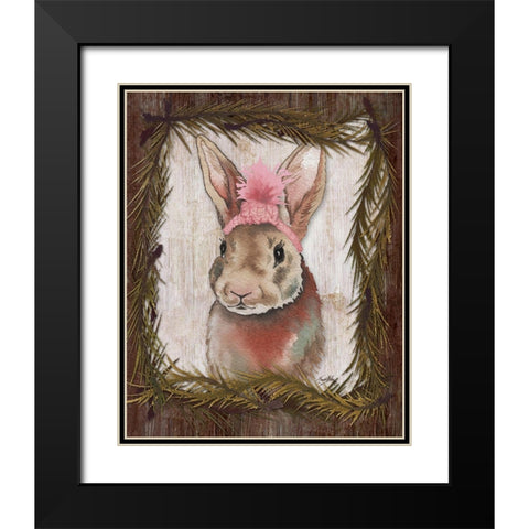 Woodland Animals II Black Modern Wood Framed Art Print with Double Matting by Medley, Elizabeth