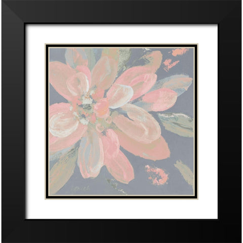 Soft Blooming Moment Black Modern Wood Framed Art Print with Double Matting by Loreth, Lanie