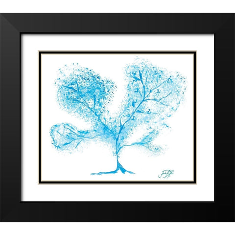 Coral II Black Modern Wood Framed Art Print with Double Matting by DeRice, Julie