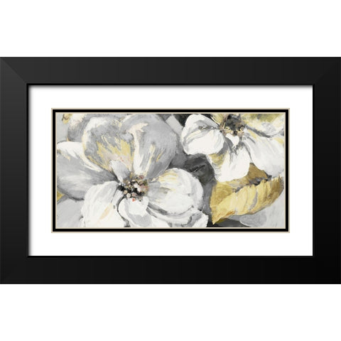 Neutral Endless Blossoms Panel Black Modern Wood Framed Art Print with Double Matting by Loreth, Lanie