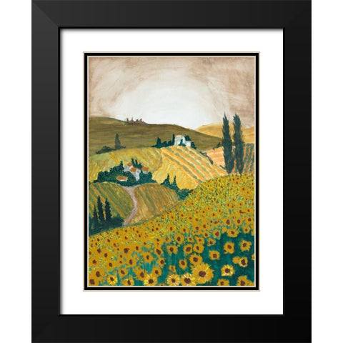 Tuscany Black Modern Wood Framed Art Print with Double Matting by Bucheli, Amaya