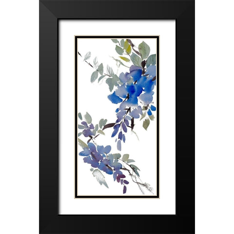 Inner Light Wisteria Black Modern Wood Framed Art Print with Double Matting by Loreth, Lanie