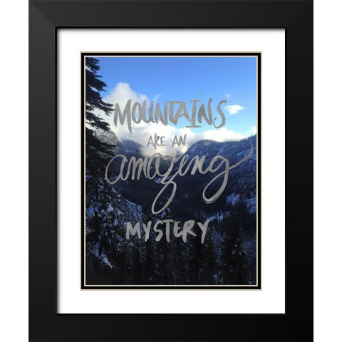 Amazing Mystery Black Modern Wood Framed Art Print with Double Matting by Wilson, Kali