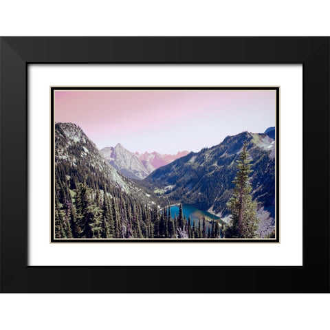 Sunrise Black Modern Wood Framed Art Print with Double Matting by Wilson, Kali