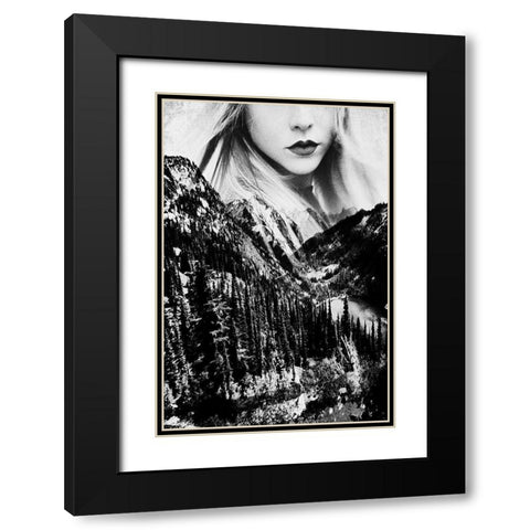 Wander Out Black Modern Wood Framed Art Print with Double Matting by Wilson, Kali
