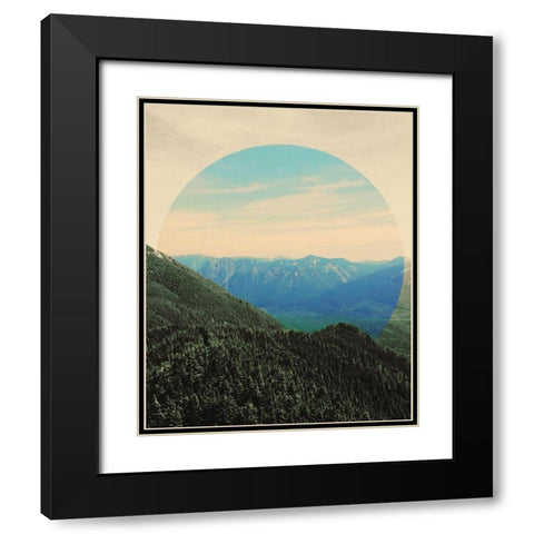 Sunset Views Black Modern Wood Framed Art Print with Double Matting by Wilson, Kali