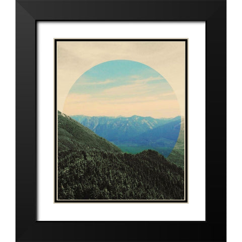 Sunset Views Black Modern Wood Framed Art Print with Double Matting by Wilson, Kali